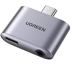 Usb type c sang 3.5mm 110dB Bộ chuyển đổi có chipset PD 30W vỏ nhôm Ugreen 70311 CM231 Hàng chính hãng