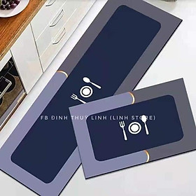 Mua Bộ thảm lau chân Silicon siêu thấm  chống trơn trượt  màu sắc  họa tiết sang trọng