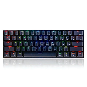 Bàn Phím Cơ mini không dây Bluetooth Royal Kludge 61RGB Black - hàng nhập khẩu