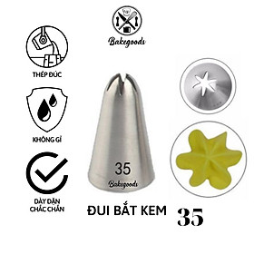 Mua Đui bắt kem 35  Đuôi bắt kem hình sao 6 cánh trang trí bánh bằng thép không gỉ đúc liền khối dày dặn  cứng cáp