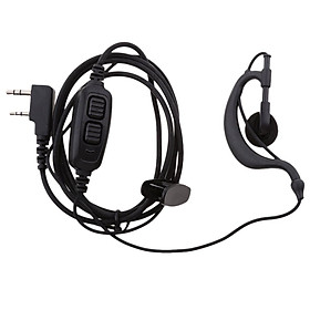 Dual PTT Headset Earphone Earpiece With Microphone For Walkie Talkie Baofeng UV82 UV82L