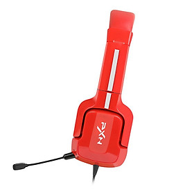 Gaming Headset with Noise uction Detachable Mic Adjustable for PC Red