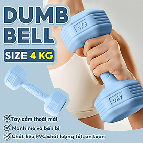 Tạ tay Tay Nhựa 314 - 4KG cao cấp Tập Gym tại nhà (hàng nhập khẩu) - XANH LAM