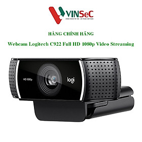 Mua Webcam Logitech C922 Full HD 1080p - 720p/60FPS micro kép to rõ  tự động lấy nét và chỉnh sáng HD  phù hợp PC/ Laptop/ Mac - Hàng chính hãng