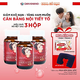 Liệu trình tăng nội tiết tố nữ Marilyn Plus Dân Khang giảm khô hạn tăng sinh lý nữ hộp 30 viên