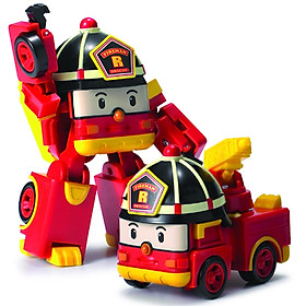 Đồ chơi mô hình biến hình biệt đội xe robocar Poli 2 trong 1 cho bé xếp hình xe và robot
