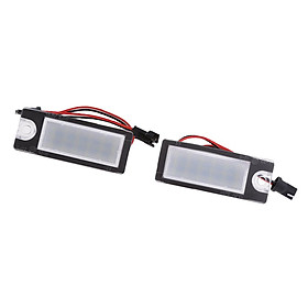 2 Pieces DC 12V 18LED License Plate Lights for Volvo V70 2000-2007 XC70 2001-2007 S60 2001-2006 S80 XC90 2003~UP