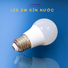 Mua Bóng đèn led kín nước 3W đuôi E27 ánh sáng vàng hoặc trắng