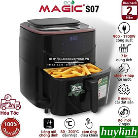 Mua Nồi chiên không dầu - hấp hơi nước Magic ECO S07 - Dung tích 7 lít - Hàng chính hãng