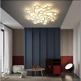 Mua Đèn ốp trần  mâm áp trần mica 3 chế độ sáng  hình ngôi sao 12 cánh