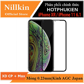 Miếng dán cường lực 3D full màn hình cho iPhone 11 hiệu Nillkin XD CP + Max (Mỏng 0.23mm, Kính ACC Japan, Chống Lóa, Hạn Chế Vân Tay) - Hàng chính hãng