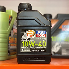 Hình ảnh Nhớt Xe Ga Liqui Moly 21458 Motobike 4T Scooter MB 10W40 Formular 800ml