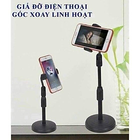 Mua GIÁ ĐỠ ĐIỆN THOẠI ĐẾ TRÒN XOAY 360 ĐỘ XEM VIDEO - LIVESTREAM - HỌC ONLINE TIỆN LỢI Mã 06