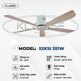 Mua Quạt trần không đèn Klasse 52KSI 351W Hàng chính hãng