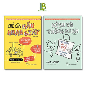 Hình ảnh sách Combo 2 Cuốn Sách Về Tư Duy Giải Quyết Vấn Đề: Chỉ Cần Mẩu Khăn Giấy + Hình Vẽ Thông Minh - Dan Roam - Nhà Tư Vấn Của Google Và Microsoft - NXB Trẻ - Tặng Kèm Bookmark Bamboo Books