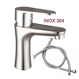 Mua Vòi chậu rửa nóng lạnh I304B1 làm bằng inox 304 (tròn)