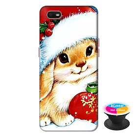 Ốp lưng điện thoại Oppo A1K hình Mèo Xuân tặng kèm giá đỡ điện thoại iCase xinh xắn - Hàng chính hãng