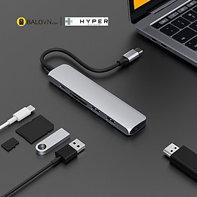 Mua Cổng Chuyển Type-C Hyperdrive HDMI 4K Bar 6 In 1 USB-C Hub for Macbook  Ipad PC & Devices (HD22E) - Hàng Chính Hãng