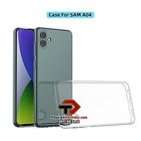 Ốp lưng cho SamSung Galaxy A04 silicone dẻo trong suốt