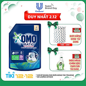 Túi Nước Giặt Omo Matic Cửa Trước Khử Mùi Thư Thái