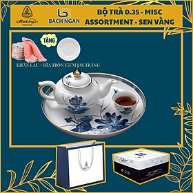 Mua Bộ trà 0.35 L Jasmine Sen Vàng - Gốm sứ cao cấp Minh Long I