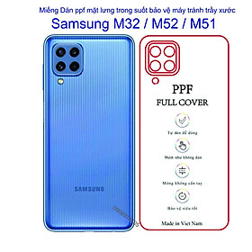 Mua Miếng Dán PPF mặt lưng Dành Cho Điện Thoại Samsung M32 / M52 / M51 bảo vệ máy tránh trầy xước toàn diện
