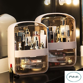 Mua Kệ Đựng Mỹ Phẩm  Đồ Trang Điểm 2 Ngăn Có Kệ Trên Và Nắp Đậy Kích Thước 36 x 26 x 18 cm Thương Hiệu PaKaSa - Chính Hãng