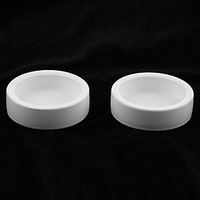 2xSmooth Ceramic Feeder Water Food Worm Bowl Dish for Reptile  Gecko