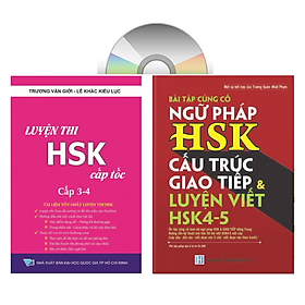 Download sách Sách - combo: Luyện thi HSK cấp tốc tập 2 (tương đương HSK 3+4 kèm CD) + Bài Tập Củng Cố Ngữ Pháp HSK Cấu Trúc Giao Tiếp & Luyện Viết HSK 4-5 Kèm Đáp Án + DVD tài liệu