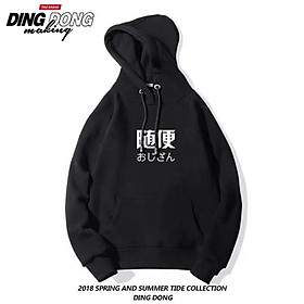 Áo hoodie nam nữ in chữ Hàn