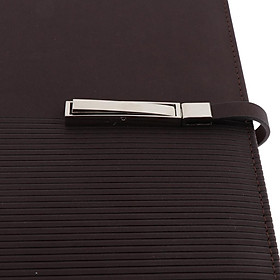 A5 Size Leather Notebook Loose Leaf Memo Diary Notebook with Buckle Red