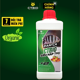 Mua Đạm Cá Hữu Cơ CTBIO (Chai  1 Lít) Nguyên Chất - Mùi Thơm - Dinh Dưỡng Tự Nhiên cho rau hữu cơ  cây cảnh  hoa quả sạch tại nhà.