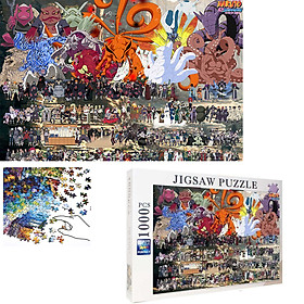 Bộ Tranh Ghép Xếp Hình 1000 Pcs Jigsaw Puzzle Tranh Ghép 75 50cm Naruto