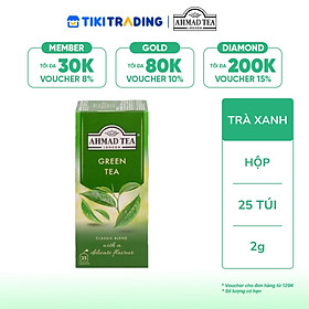 Trà xanh Ahmad Tea Hộp 50g (25 túi lọc)