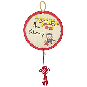 Bảng Gỗ Treo Tường Trang Trí Tết - Bách Mộc T08 - An Khang