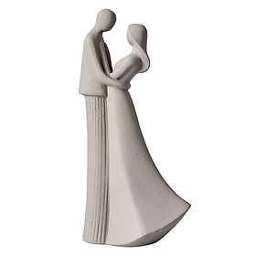 Modern Couple Statue Decorative Creative for Home Decor White