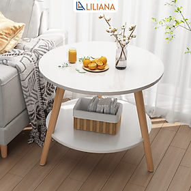 Mua Ban Trà Cafe 2 Tầng Chân Gỗ Sồi Cao Cấp GP54