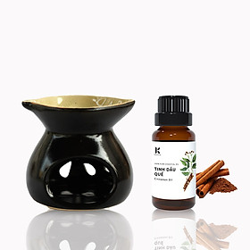 Tinh dầu Quế Kepha 100ml - Cassia Essential oil. Tặng đèn xông bằng nến