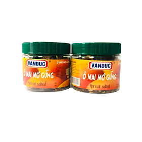Combo 2 hộp Ô mai mơ gừng Vạn Đức vị chua, mặn, ngọt 250g