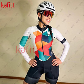 Kafitt Women's Cycling Jersey Long Sleeve Conformy Triathlon Team Jumpsuit Custom Color: kafitt20-1064 Size: XXL