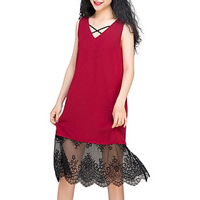 Đầm Suông Hity DRE058 - Đỏ (Size