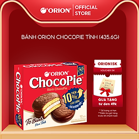 Hộp 12 gói bánh Orion CHOCOPIE TÌNH vị truyền thống (396G)