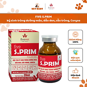 FIVE-S.PRIM đầu đen, cầu trùng, ORT (hen ngáp), E.coli, thương hàn, sưng phù đầu (coryza), tụ huyết trùng trên gà, vịt