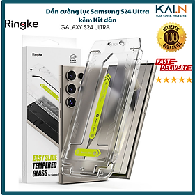 Mua Combo 2 Dán cường lực kèm khung dán cho Samsung Galaxy S24 Ultra RINGKE Easy Slide Tempered Glass_ Hàng chính hãng