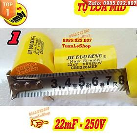 Mua TỤ 22MF -TỤ PHÂN TẦN 22MF 250V VÀNG TRÒN - GIÁ 01 CÁI - TỤ LOA MID