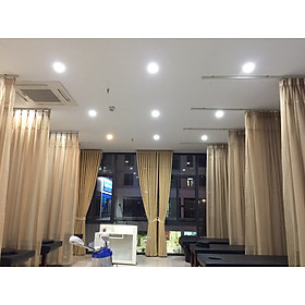 Mua Rèm  voan Spa màu Vàng đường khoen lỗ ( Nếu muốn làm kiểu xếp ly nhắn riêng shop)