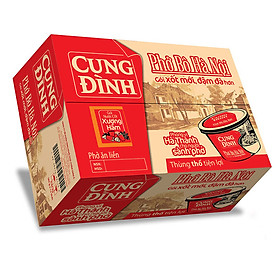 Thùng 12 Hộp Phở Bò Hà Nội Cung Đình 80g Hộp