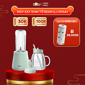 Máy Xay Sinh Tố Cầm Tay Bear, Nghiền Hoa Quả Công Suất Lớn, Chất Liệu An Toàn LLJ-D04A1 - Hàng Chính Hãng