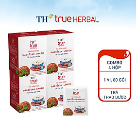 Combo 4 Hộp Trà thảo dược Giảo cổ lam – Linh chi TH True Herbal (20 gói)