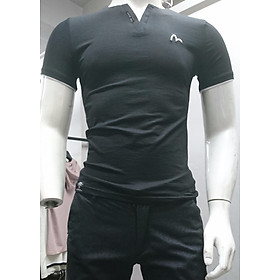 Áo thun cổ tim nam đơn giản